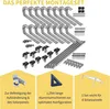 Halterung Bitumendach Montageset mit schwarzen Klemmen Dach Produktbild-Vorschau 10