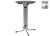A high-top table with a round top and a metal base, presented on a white background. Produktbild-Vorschau