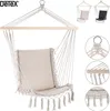 Chaise hamac avec franges, Crème, Detex, 55 x 100 cm Voir les images du produit 5