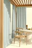 Terrassenvorhang GAIA 140x250 Salbeigrün auf wasserfestem Produktbild-Vorschau 7