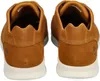 A pair of brown Timberland shoes shown from the back. Podgląd zdjęcia produktu