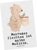 Mr. & Mrs. Panda Ansichtskarte Bär Makramee - Weiß - Produktbild-Vorschau 1