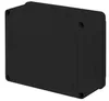 A black electrical junction box is shown from a three-quarter angle against a light gray background. Produktbild-Vorschau