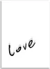 Leinwandbild liebe typografie 40x60 cm Feeby grau wandbild Produktbild-Vorschau 3