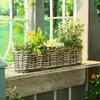 Pflanzkasten "Rattan", Groß, Koboo-Grey, mit Folie Produktbild-Vorschau 2