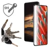 A product shot featuring a smartphone screen protector and a set of keys. Produktbild-Vorschau