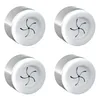 Set di 4 portasciugamani in acciaio inox, bianco, Anteprima dell’immagine prodotto 1