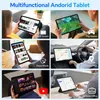 A collage of six images showcasing different functionalities of a tablet, including split-screen, gaming, music playback, navigation, video streaming, and office productivity. Náhled obrázku produktu