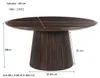 Livingfurn Salontafel Salvator Walnoot Ø80cm Mangohout Rond Productafbeelding-voorbeeld 7
