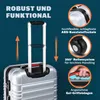 MONZANA® Kofferset 4tlg Hartschalen Koffer S-M-L-XL Produktbild-Vorschau 4