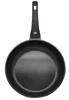 A top-down view of a black frying pan with a speckled interior and a black handle, set against a white background. Produktbild-Vorschau