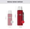 4003.248.120 Isolierflasche STAINLESS KING 1,2 Liter rot Vista previa de la imagen del producto 5