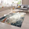 Teppich abstraktes Design grau blau rot Größe - 60 x 110 cm Produktbild-Vorschau 1