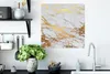 MuchoWow® Poster Marmor - Muster - Gold 50x50 cm - Produktbild-Vorschau 3