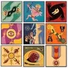 A collage of nine square images, each depicting a different illustration or graphic. Náhľad obrázku produktu