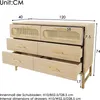 okwish Rattan Kommode Sideboard mit viel Stauraum, Schrank Produktbild-Vorschau 7