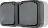 REV Prise double complète AquaStorm Gris clair, noir Voir les images du produit 2