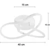 LED Deckenleuchte Dimmbar mit Fernbedienung Deckenlampe 3 Produktbild-Vorschau 4