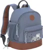 A gray and brown children's backpack with a tractor design. Produktbild-Vorschau