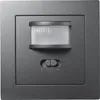 A close-up studio shot of a wall-mounted motion sensor. Produktbild-Vorschau