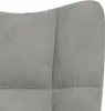 vidaXL Relax křeslo světle šedý samet Náhled obrázku produktu 5