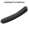 A black padded headband for headphones against a white background. Produktbild-Vorschau