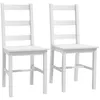 HOMCOM Eetkamerstoelen, set van 2, houten keukenstoel met Productafbeelding-voorbeeld 1