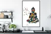 MuchoWow® MuchoWow® Gerahmtes Poster Buddha - Vogel - Farbe Produktbild-Vorschau 3