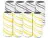 A set of eight paint roller covers, four yellow and four gray, arranged in two rows against a white background. Produktbild-Vorschau