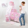 HAPPY 19 Teiliges Babybett Kinderbett und Bettwäsche Produktbild-Vorschau 2