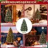 LARS360 Umelý vianočný stromček, výška 150 cm, s dreveným Náhľad obrázku produktu 3