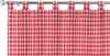 Dekoria Kurzgardine mit Schlaufen, rot-ecru, 390 x 40 cm Produktbild-Vorschau 1