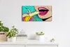 Wandbild Leinwand Bilder mit Uhr Geräuschlos 60x30 Gemälde Produktbild-Vorschau 3