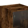 Vysoká skříň s prosklenými dvířky, kouřový dub 35x37x142 cm Náhled obrázku produktu 10