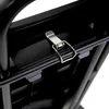 A close-up view of a metal latch on a black grill table. Anteprima dell’immagine prodotto