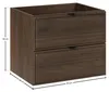 Badezimmer Waschbeckenschrank mit 60 cm Breite in Walnuss, Produktbild-Vorschau 8