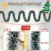 Weihnachtsgirlande 10m Grün-Weiß Künstlich PVC Produktbild-Vorschau 2