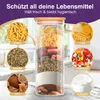LÜNIC Vorratsgläser mit Bambusdeckel (4er Set - 4 Produktbild-Vorschau 5