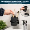 Porte-brosse à dents bremermann SAVONA avec finition douce Voir les images du produit 4
