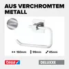 tesa Toilettenpapierhalter ohne Bohren - chrom glänzend - Produktbild-Vorschau 3
