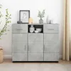 vidaXL Armadio in legno grigio cemento 88,5 x 30,5 x 73 cm Anteprima dell’immagine prodotto 2