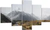 Bild auf Leinwand - Leinwandbild - 5 Teile - Weg Berg Produktbild-Vorschau 1