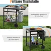 COSTWAY Grilltisch mit klappbarer Tischplatte, Beweglicher Produktbild-Vorschau 4