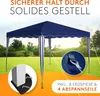 Faltpavillon 3x3 m ohne Seitenteile - Blau - wasserdicht - Produktbild-Vorschau 5