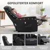 HOMCOM: Sillón reclinable eléctrico para televisión con Vista previa de la imagen del producto 4
