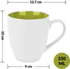 MIAMIO - 6 x 350 ml Kaffeetassen Set Außen Weiß Innen Produktbild-Vorschau 6