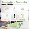 Bezdrátový mini kuchyňský sekáček a kráječ 5v1, elektrický Náhled obrázku produktu 9