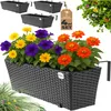 CASARIA® Blumenkasten 4er Set 11 Liter Montagehalterung Produktbild-Vorschau 1