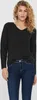 ONLY ONLCAMILLA V-NECK L/S PULLOVER KNT Dark Grey Melange S Produktbild-Vorschau 1