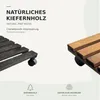 STOLMAK Podstavec pod kvetináč na kolieskach 30x30x8 cm Náhľad obrázku produktu 7